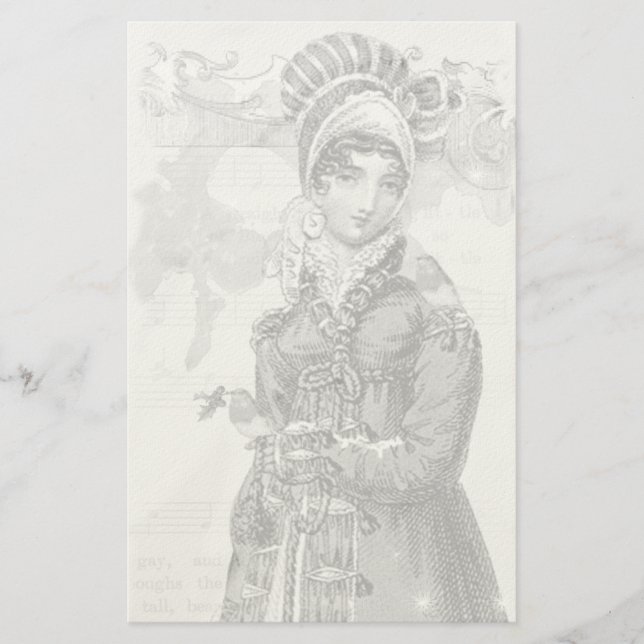 A joyous Noel Jane Austen Inspired Alt colourway Stationery (Front)