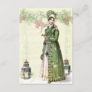 A Joyous Noel Jane Austen Inspired RSVP Card