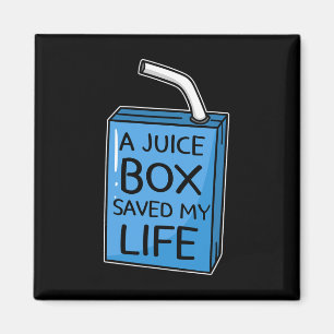 A Juice Box Saved My Life Diabetes Awareness Blue Magnet