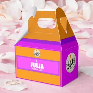 A Julia Kind Of Day Print with Joe's Wick Logo Favour Box