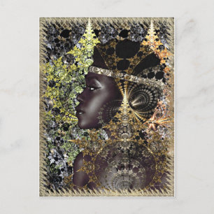 A Jungle Night Chameleon Postcard