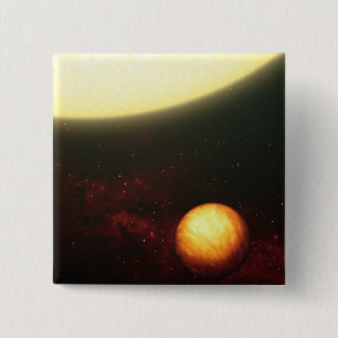 A Jupiter-like planet 15 Cm Square Badge