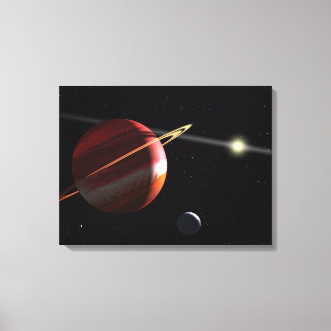 A Jupiter-mass planet orbiting the nearby star Canvas Print (Front)