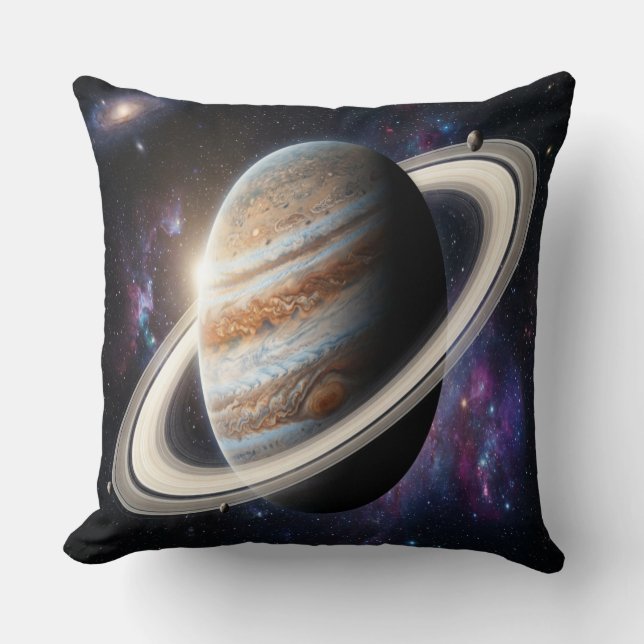A Jupiter with Rings Cushion (Front)