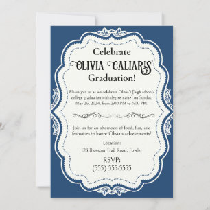 A Kaleidoscope of Celebration: Bahama Blue Invitation
