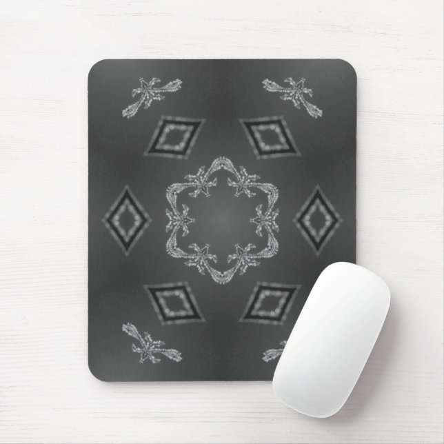 A Kaleidoscope of Delicate Etchings Mouse Mat (With Mouse)