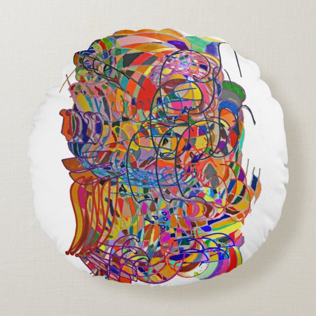 A Kalelidoscope Round Cushion (Front)