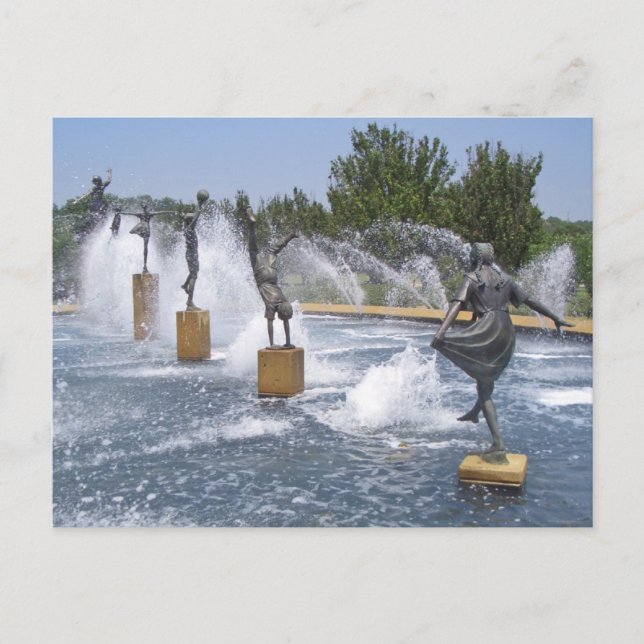 A Kansas City, Missouri Fountain Postcard (Front)
