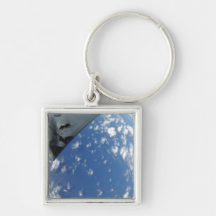 A KC-135 Stratotanker refuels a B-2 Spirit Key Ring