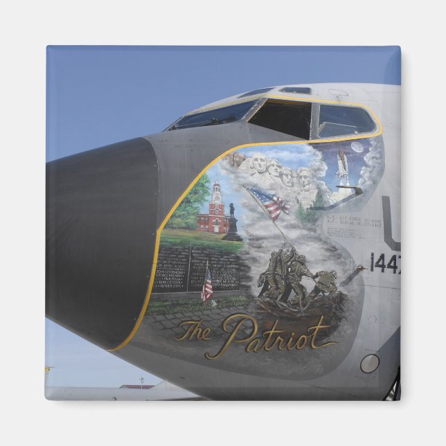 A KC-135 Stratotankerdisplaying patriotic nose Magnet (Front)