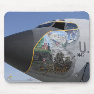 A KC-135 Stratotankerdisplaying patriotic nose Mouse Mat