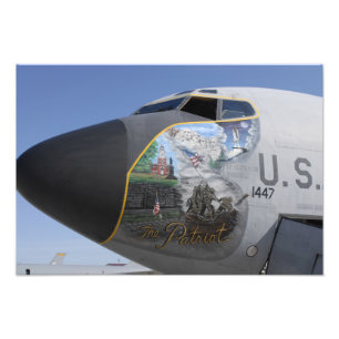 A KC-135 Stratotankerdisplaying patriotic nose Photo Print
