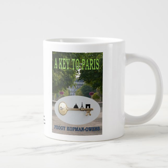 "A Key to Paris" Large Coffee Mug (Right)
