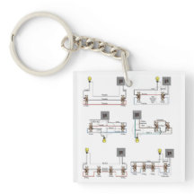 A Keychain for Electricians with 3-Way Diagrams