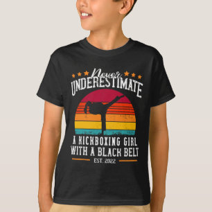 A Kickboxing Girl With A Black Belt T-Shirt