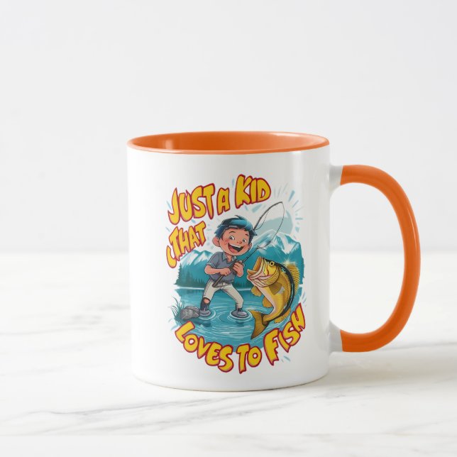 A Kids Fishing Passion Mug (Right)