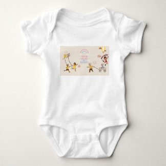 A kids shirt and body suit 