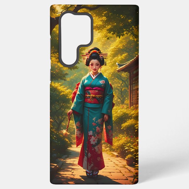 A Kimono's Radiance Samsung Galaxy S22 Ultra Case (Back)