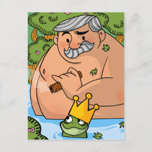 A King and A Frog Postcard