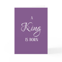 A King is Born Christmas Card