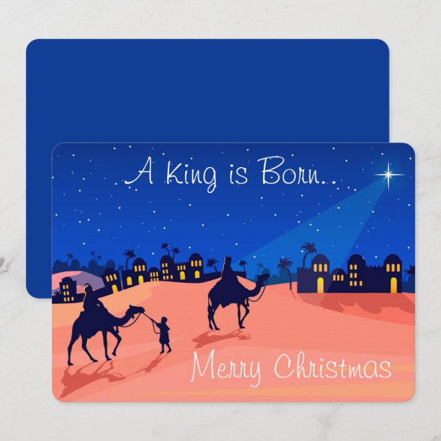 A King is Born Holiday Card (Front/Back)