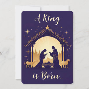 A King is Born Holiday Card