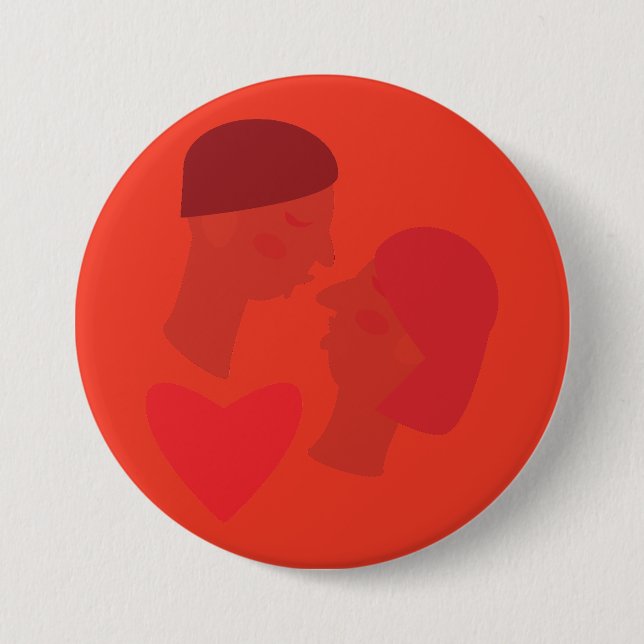 A Kiss 7.5 Cm Round Badge (Front)