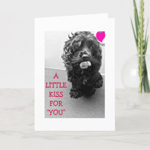 A KISS AND A WISH-YOUR BIRTHDAY SAYS DOGGIE CARD