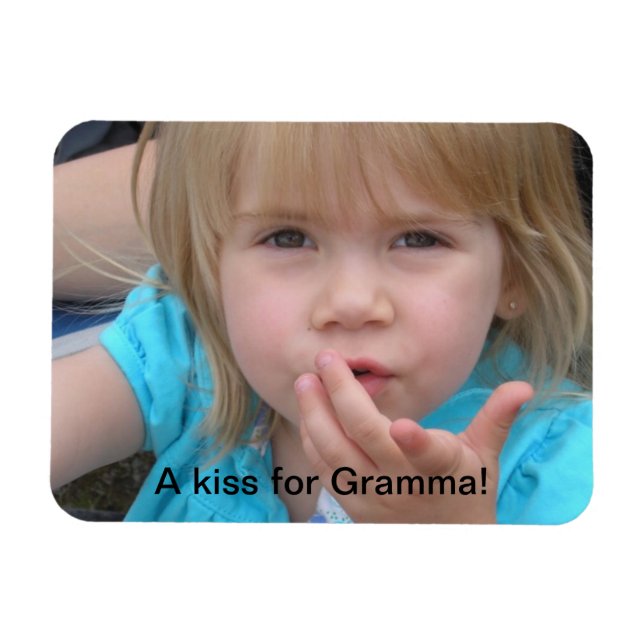 A kiss for Gramma Magnet (Horizontal)