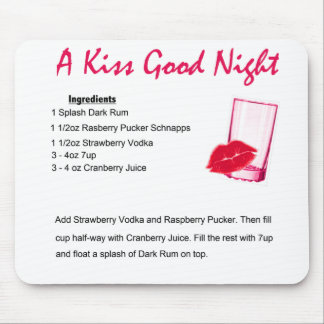 a kiss goodnight 3 mouse mat