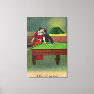 A Kiss off the Red Canvas Print
