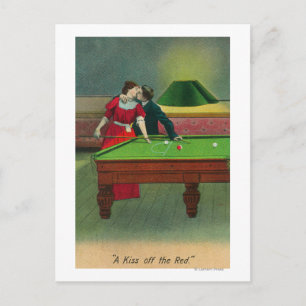 A Kiss off the Red Postcard