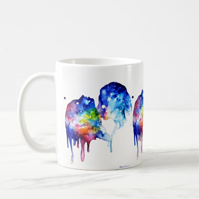 A kiss on her neck  coffee mug (Left)
