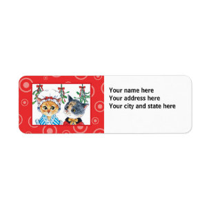 A kiss under the mistletoe