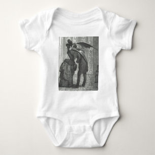 A Kiss Victorian/Gothic Winged Vampire Baby Bodysuit