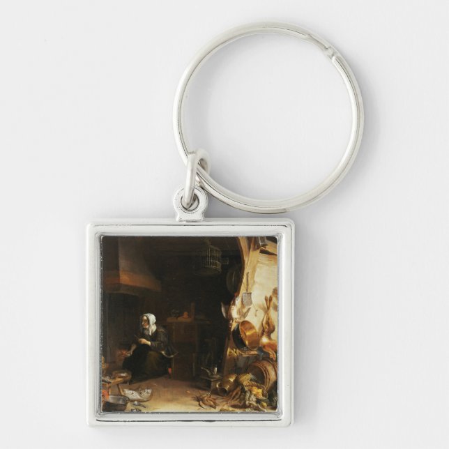 A Kitchen Interior with a Servant Girl Key Ring (Front)