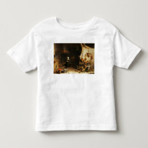 A Kitchen Interior with a Servant Girl Toddler T-Shirt