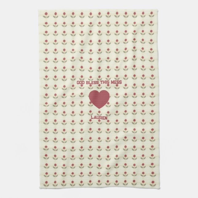 A Kitchen Prayer Tea Towel (Vertical)