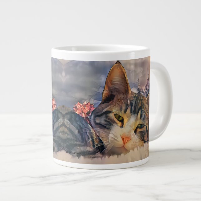 A Kitten Christmas Large Coffee Mug (Front Right)