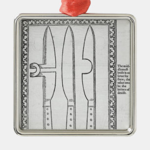 A Knife Trick Metal Tree Decoration
