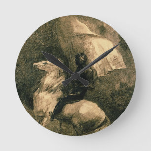 A Knight, c.1885 Round Clock