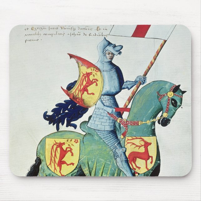 A Knight Carrying the Arms of Verona Mouse Mat (Front)