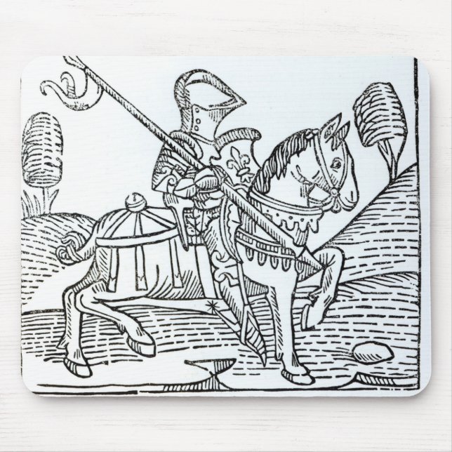 A Knight, from Caxton's 'Game of the Chess' Mouse Mat (Front)