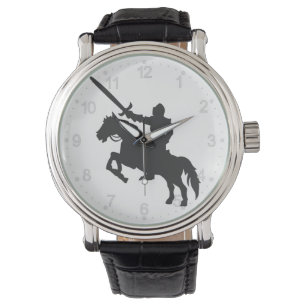 A knight on a horse - Choose background colour Watch