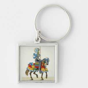 A knight on his way to a tournament, plate from 'A Key Ring