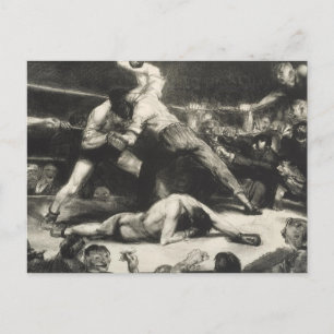 A Knock-Out - George Bellows - 1921 Postcard