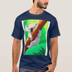 A koala hanging from a tree 2 T-Shirt