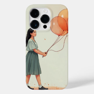 A Korean girl holding a balloon Case-Mate iPhone 14 Pro Case