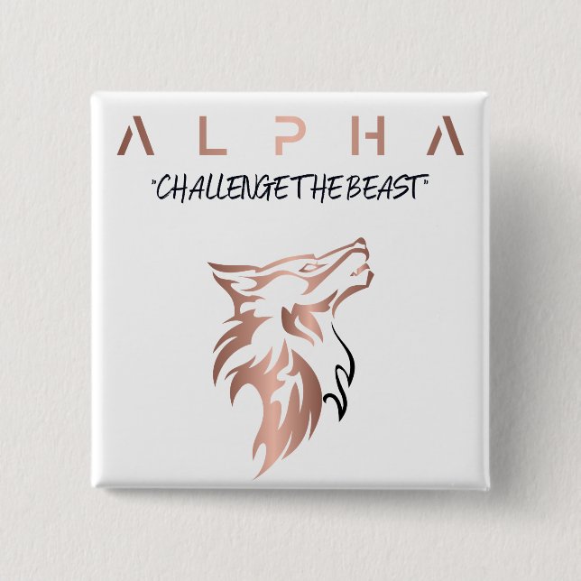 A.L.P.H.A 15 CM SQUARE BADGE (Front)