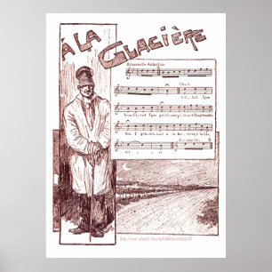 "`A La Glaciere" Ice House Poster